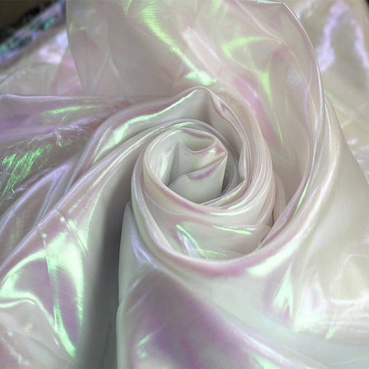 Bomng White Phantom Mermaid Organza Wedding Decoration Fabric