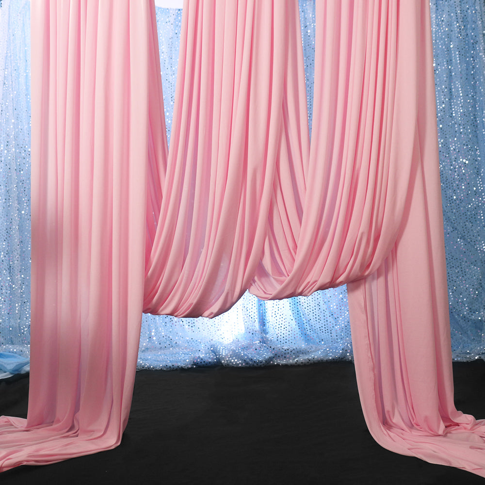 Bomng Light Pink Silk Elastic Drapery Wedding Decoration