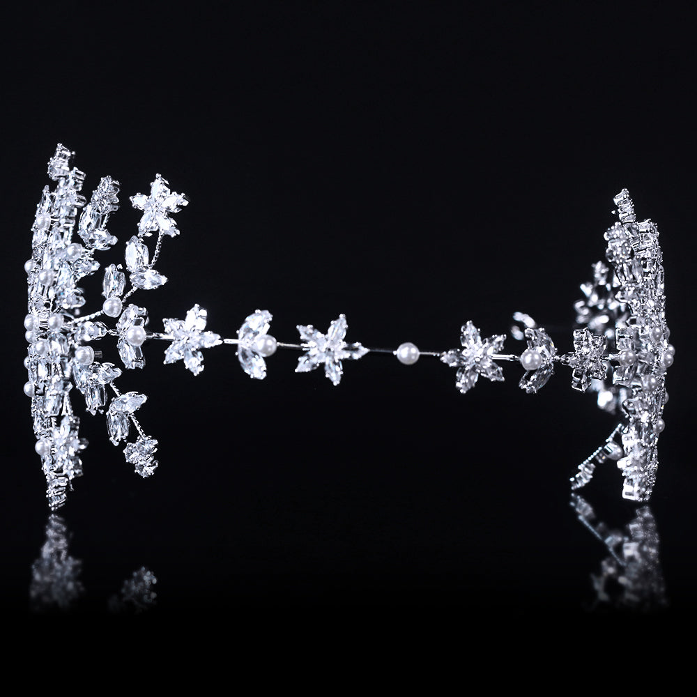 Bomng High-end creative forest style bridal crown headband