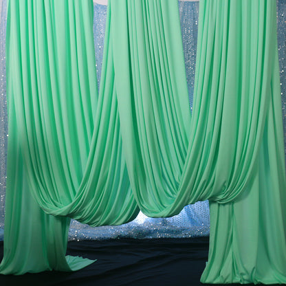 Bomng Mint Green Silk Elastic Drapery Wedding Decoration