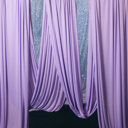 Bomng Light Purple Silk Elastic Drapery Wedding Decoration