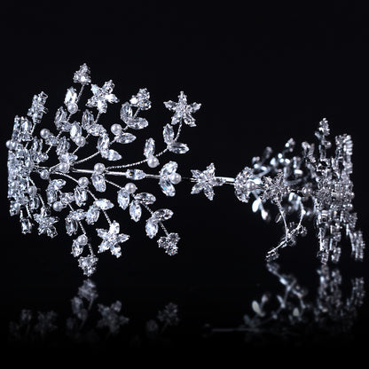 Bomng High-end creative forest style bridal crown headband