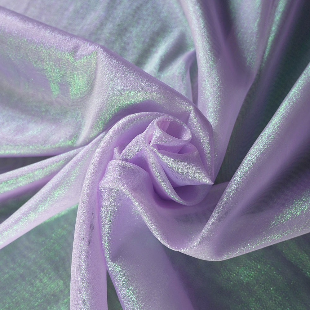 Bomng Pearl Purple Crystal Sparkling Organza Wedding Dress Decoration Fabric