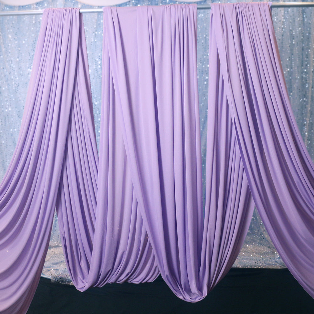 Bomng Light Purple Silk Elastic Drapery Wedding Decoration