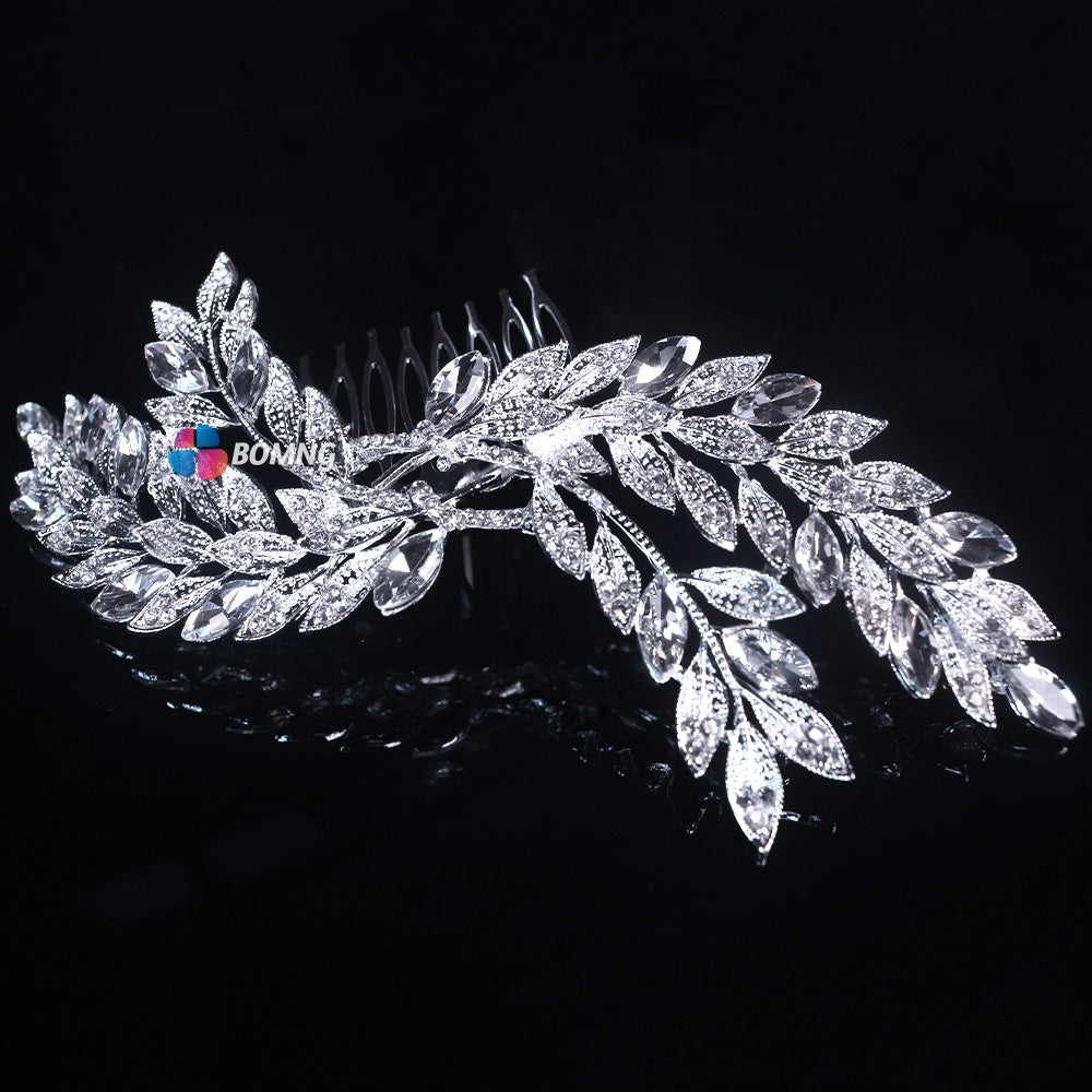 Bomng romantic temperament silver wings wing hair side shape headdress