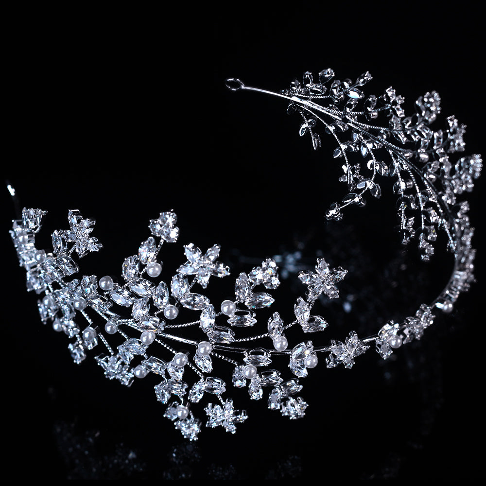 Bomng High-end creative forest style bridal crown headband