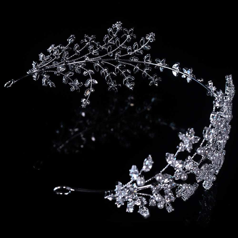 Bomng High-end creative forest style bridal crown headband