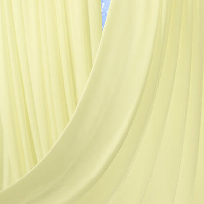 Bomng Cream Yellow Silk Elastic Drapery Wedding Decoration