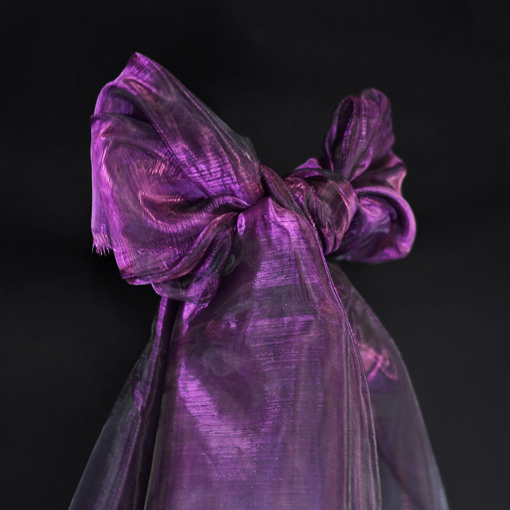 Deep Purple Bomng Phantom Mermaid Organza Wedding Decoration Fabric