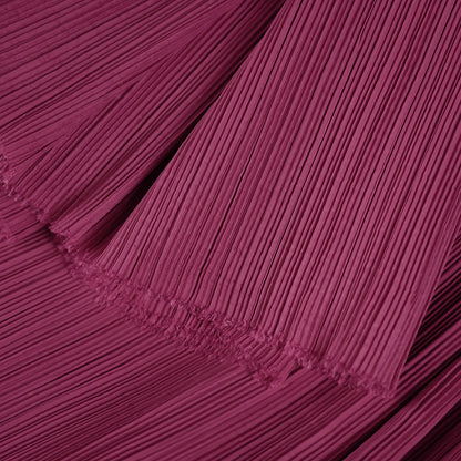 Bomng Rose Purple Pleated Decoration Printmaking Fabric