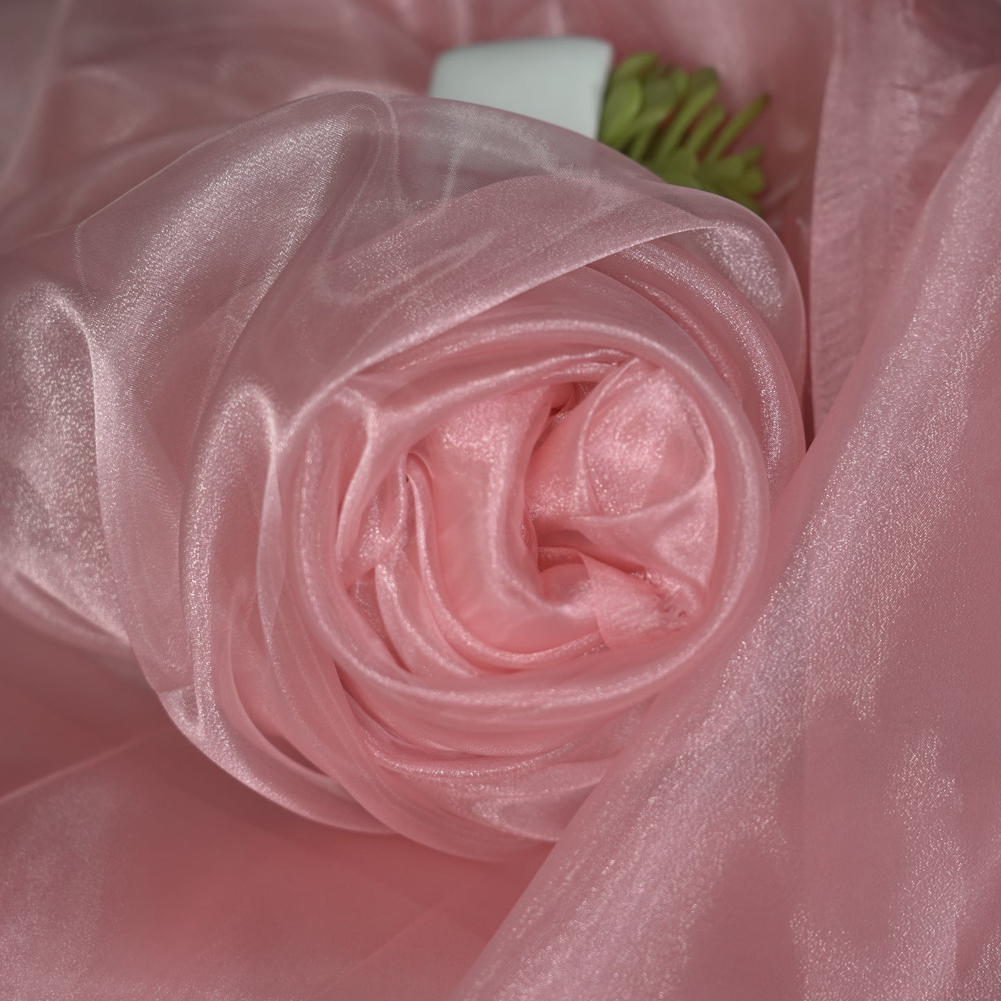 Bomng Pink Thin Soft Silk Organza Wedding Decoration Design Fabric