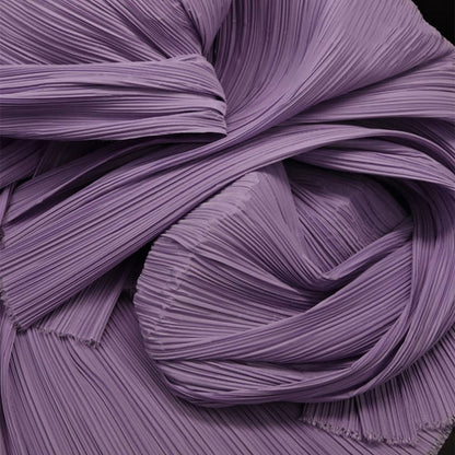 Bomng Light Purple Pleated Decoration Printmaking Fabric